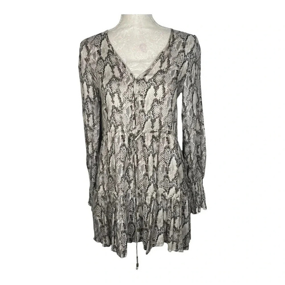 Fab’rik Snake Print Mini Dress - Picture 2 of 6